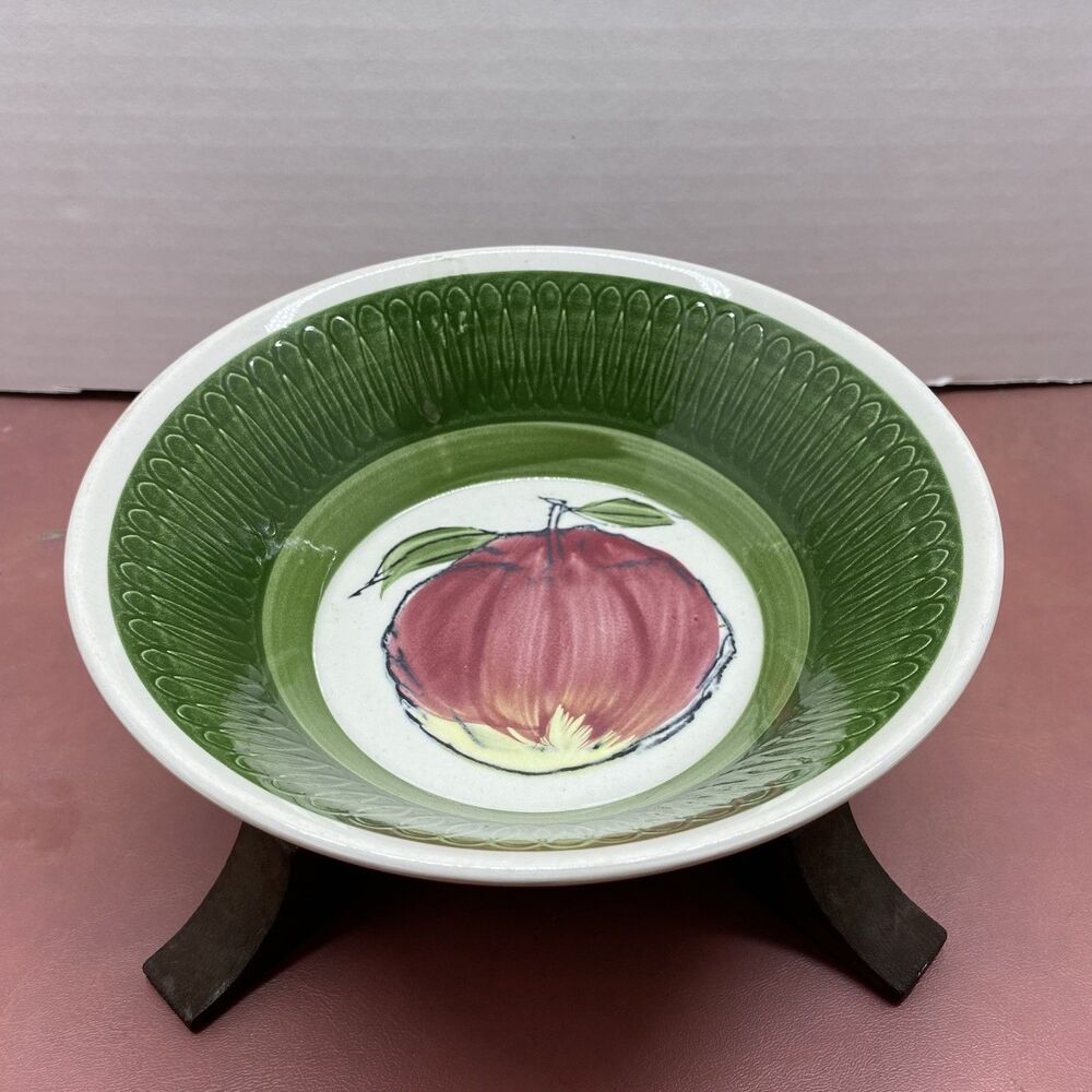 Vintage Nevco 7-inch Apple Salad Soup Bowl Made in Japan Country Farmhouse